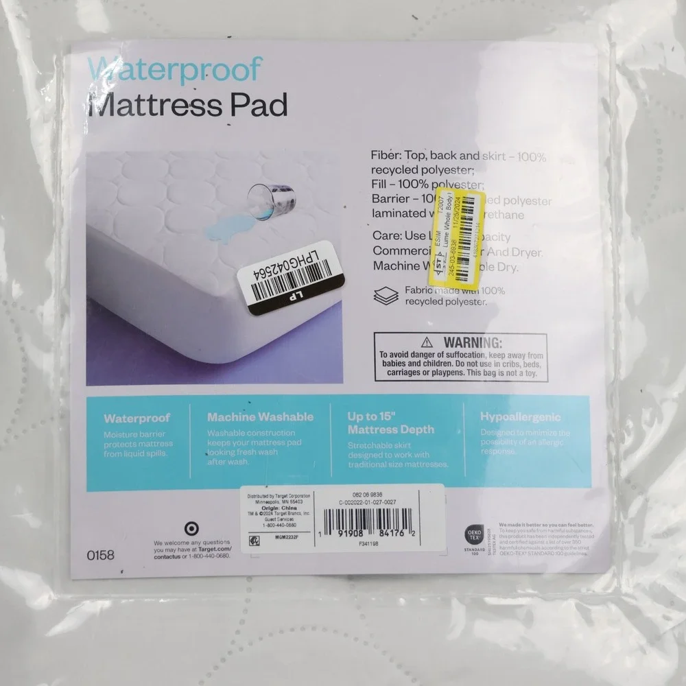 Room Essentials Universal‎ Waterpoof Mattress Underpad 54